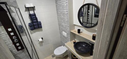 Koupelna v ubytování Apartma Minka