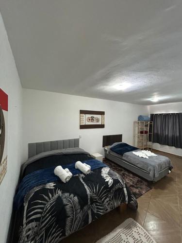a bedroom with two beds in a room at Casa marcius in Monte Verde