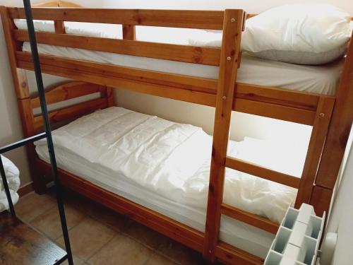 a couple of bunk beds in a room at Apartment with parking in Val Cenis in Val Cenis