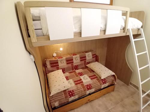 a bunk bed room with two bunk beds at Apartment in Northern Alps near Arc in Val Cenis