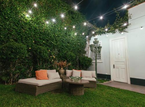 Un jardín fuera de Casa Cáceres