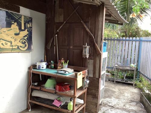 Balkoni atau teres di บ้านอนัตตา