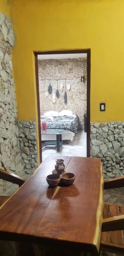 Posezení v ubytování Casa "Los Jarochos" sencilla