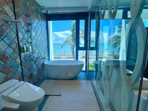 Koupelna v ubytování Hualien S.E.A. B&B