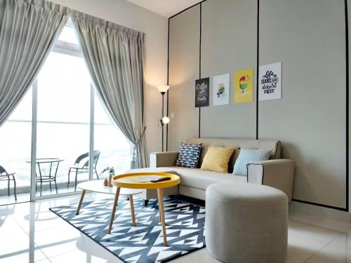 Posezení v ubytování Twin Galaxy Residence Johor Bahru