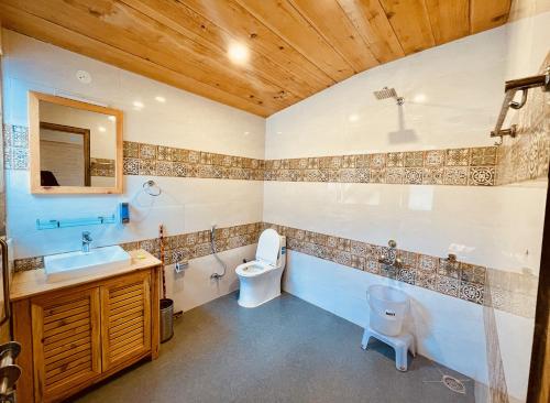Ένα μπάνιο στο Eco-Himalayas Cottages - Tirthan Valley