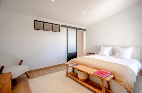 Katil atau katil-katil dalam bilik di Splendide Appartement Vue Mer