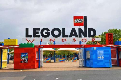 a lego island gas station in a park at Grand Exchange near Ascot 2 bed with Parking in Bracknell