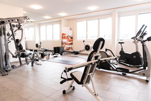 Fitness centrum a/nebo fitness zařízení v ubytování SwissEver Hotel Zug