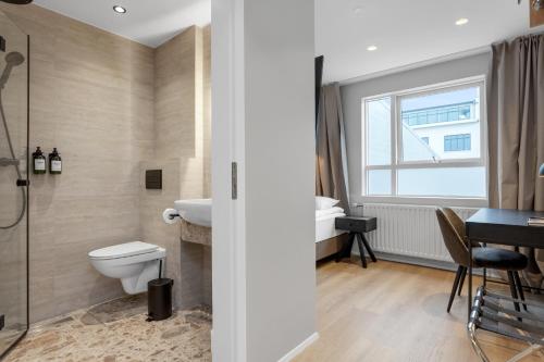 Koupelna v ubytování Alva Hotel Brautarholt