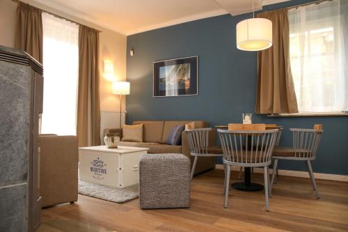 Χώρος καθιστικού στο Ferienwohnungen "Burg Freienstein"