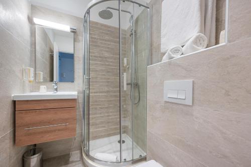 Koupelna v ubytování Hotel Select