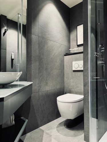 Koupelna v ubytování Landhotel Bellevue