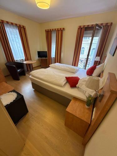 Katil atau katil-katil dalam bilik di Hotel Bischoff