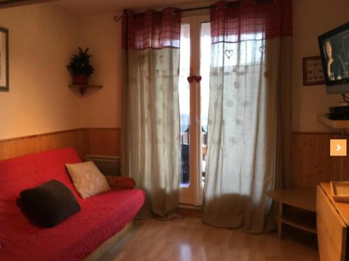 TV a/nebo společenská místnost v ubytování Studio Val d'allos Mercantour
