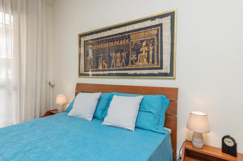 Cama o camas de una habitación en Rapallo-Portofino, Chic and Cozy apt with pool