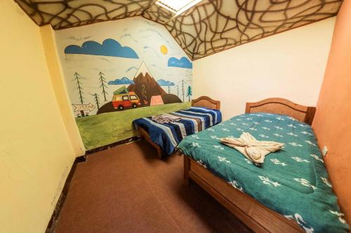 Postel nebo postele na pokoji v ubytování Guest House for 6 people