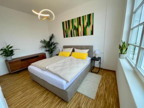 Ένα ή περισσότερα κρεβάτια σε δωμάτιο στο Loft Meinbrunn II