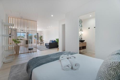 Ένα ή περισσότερα κρεβάτια σε δωμάτιο στο Loft the Ma