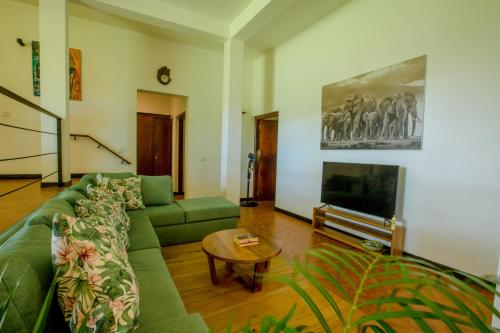 Χώρος καθιστικού στο Serenity Villa