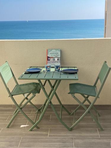 Paradis bleu vue mer, direct plage