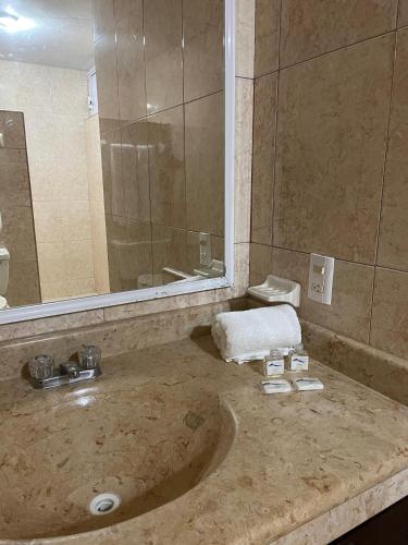 Koupelna v ubytování Hotel Vistamar