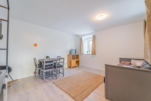 Χώρος καθιστικού στο Apartmán Karin