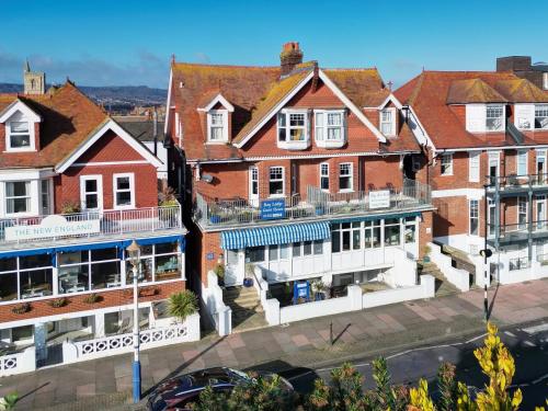 an aerial view of buildings in a city at Bay Lodge Guest House in Eastbourne