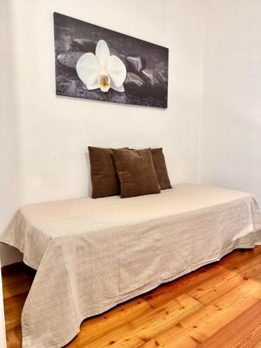 Кровать или кровати в номере Top Apartment