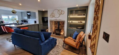 Χώρος καθιστικού στο Weavers Cottage Whalley