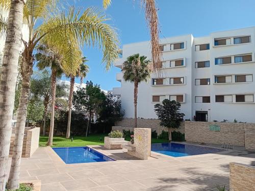 Bazén v ubytování AgadirBay IkenParc centre piscine , et plage à 5mnts à pieds nebo v jeho okolí