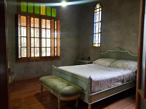 Postel nebo postele na pokoji v ubytování Casona estilo colonial