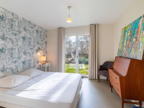 Postel nebo postele na pokoji v ubytování Villa spacieuse avec piscine privée, Wi-Fi, animaux admis - FR-1-821-20