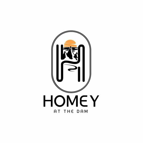 a logo for honey at the dam at Homey At The Dam, Private House in Ban Ta Khun