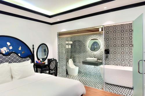 Koupelna v ubytování Hoang Gia Hotel Cau Giay