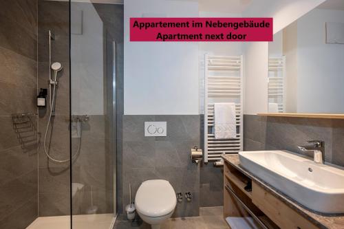 Koupelna v ubytování Hotel Wagrainerhof