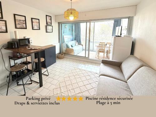 Appart Grande motte Quartier Couchant - Parking - Balcon- Piscine - Plage 300m