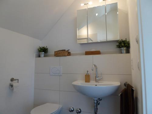 Koupelna v ubytování Werners Ferienwohnung