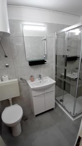 Kúpeľňa v ubytovaní apartmani vraničić