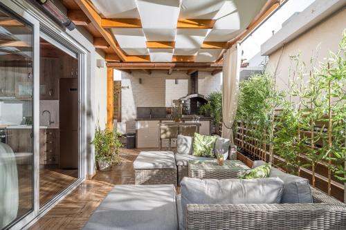 Posezení v ubytování Sunny Luxury Apartment's