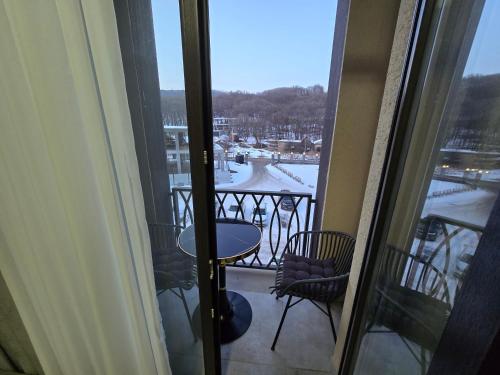 En balkon eller terrasse på Апартаменты