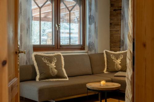 Un lugar para sentarse en Chalet Zugspitzblick