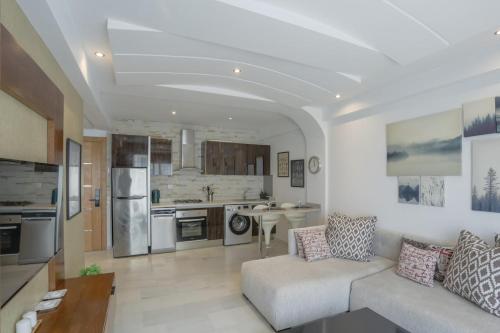 Kuchyň nebo kuchyňský kout v ubytování Résidence Eden - Maarif