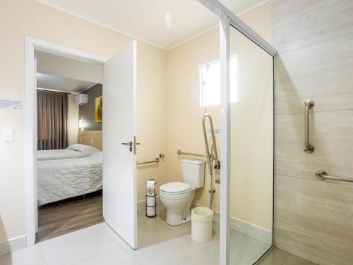 Koupelna v ubytování Hotel Rosenbrock