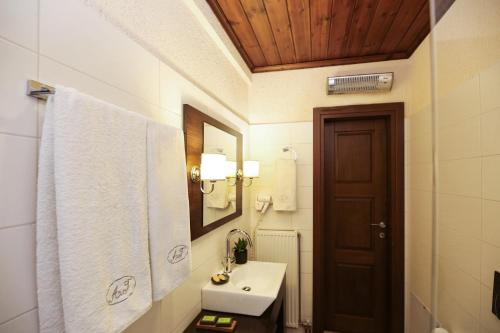Koupelna v ubytování Asimina Guesthouse, Eptalofos Parnassos