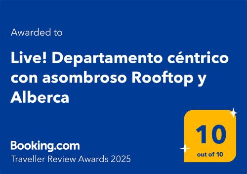 a screenshot of a sign that reads live pentamerino centriconannis at Live! Departamento céntrico con asombroso Rooftop y Alberca in Cabo San Lucas