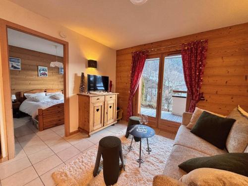 Appartement cosy près des pistes avec garage, WIFI, terrasse - La Clusaz - FR-1-459-234