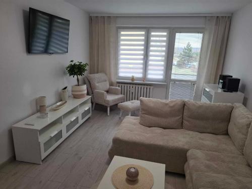 Apartament 50 m z balkonem na parterze