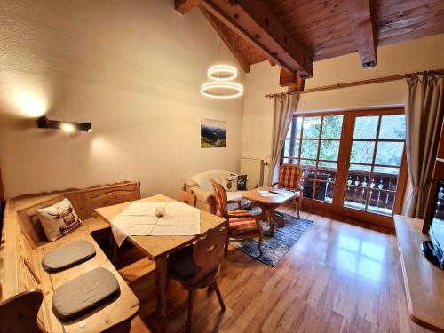 Posezení v ubytování Appartements am Taubensee