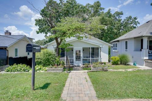a house with a parking meter in the front yard at Carousel Cottage North Chattanooga Home! in Chattanooga